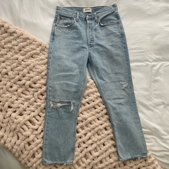 Agolde Riley High Rise Jeans - Picture 2 of 5